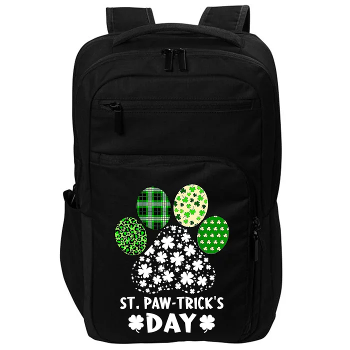 St Pawtrick's Day Happy Saint Patrick's Day Dog Lover Impact Tech Backpack