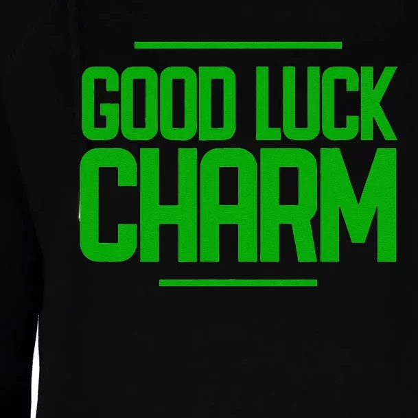 St. Patty Day Saint Patrick's Day Good Luck Charm Womens Funnel Neck Pullover Hood