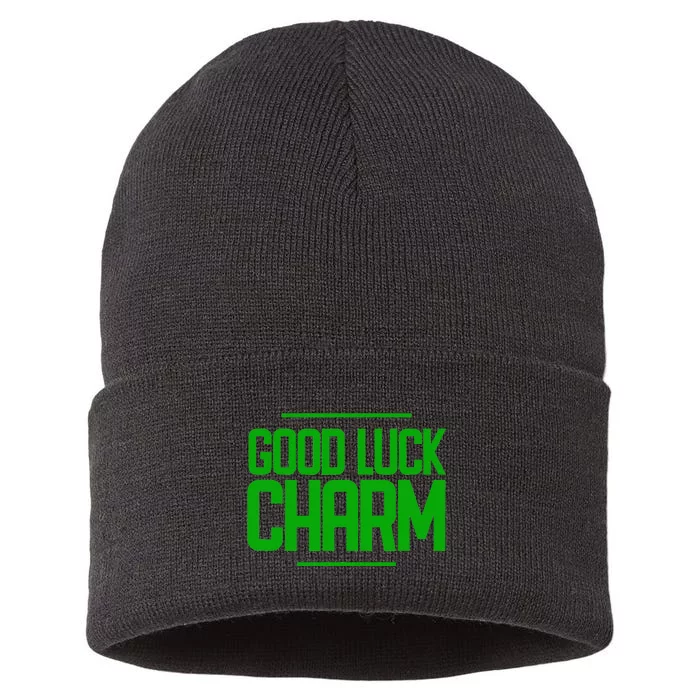 St. Patty Day Saint Patrick's Day Good Luck Charm Sustainable Knit Beanie