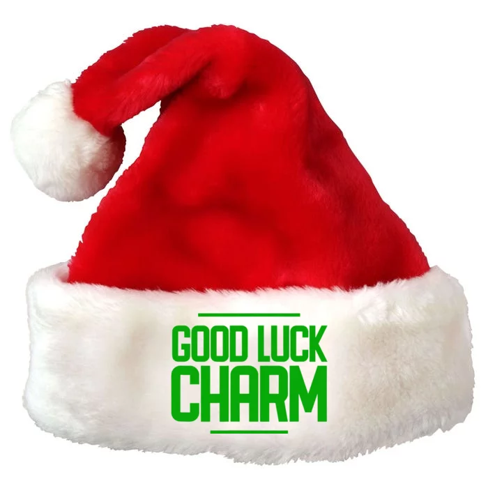 St. Patty Day Saint Patrick's Day Good Luck Charm Premium Christmas Santa Hat