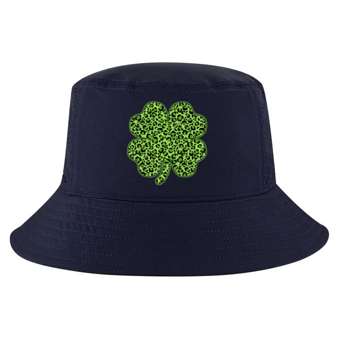 St Patrick's Day Leopard Print Shamrock Clover Cool Comfort Performance Bucket Hat