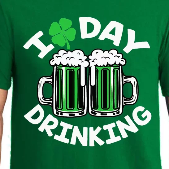 St Patricks Day I Love Day Drinking Funny Beer Lover Pajama Set