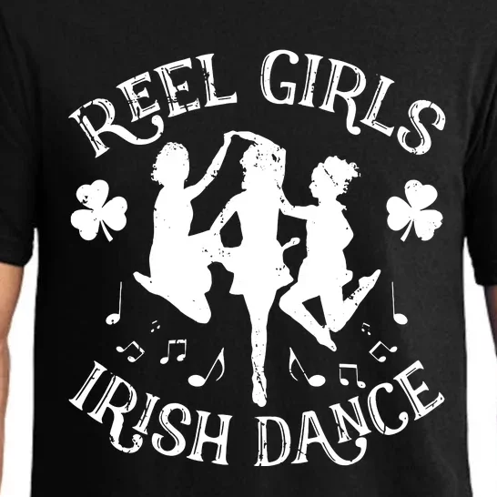 St Patricks Day Reel Girl Irish Dance Green Pajama Set