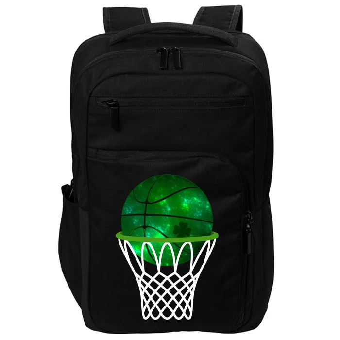 St Patricks Day Shamrock Basketball Irish Impact Tech Backpack