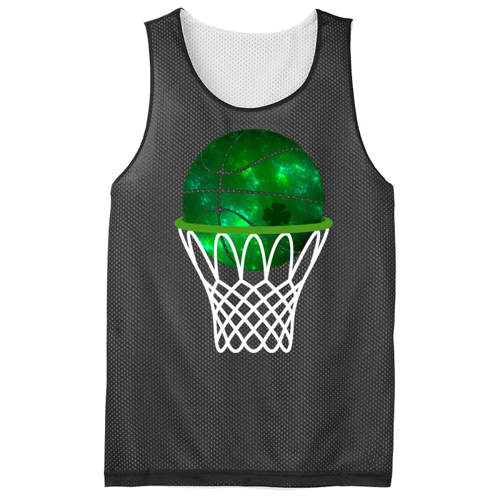 St Patricks Day Shamrock Basketball Irish Mesh Reversible Basketball Jersey Tank