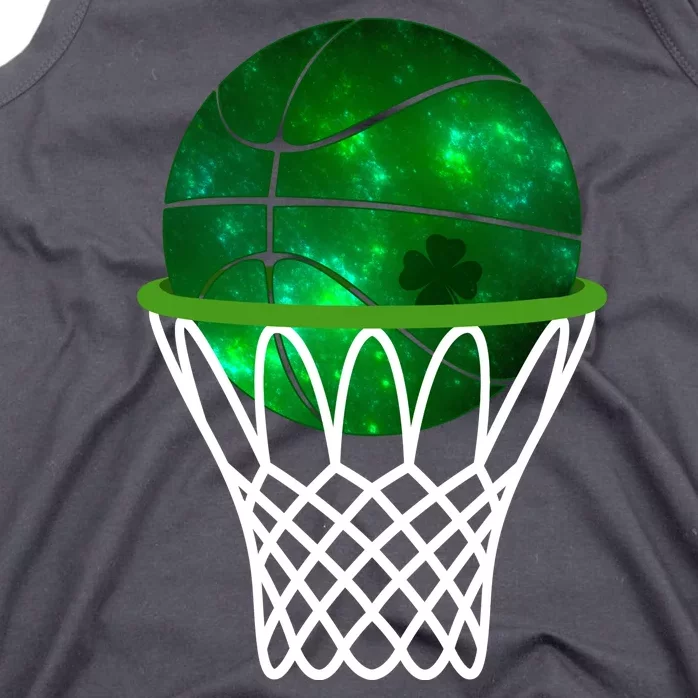 St Patricks Day Shamrock Basketball Irish Tank Top