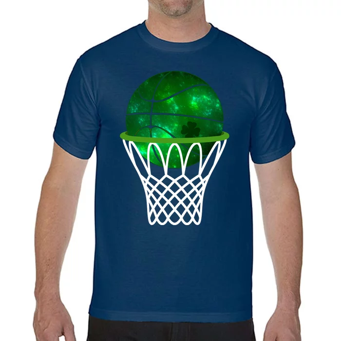 St Patricks Day Shamrock Basketball Irish Comfort Colors T-Shirt