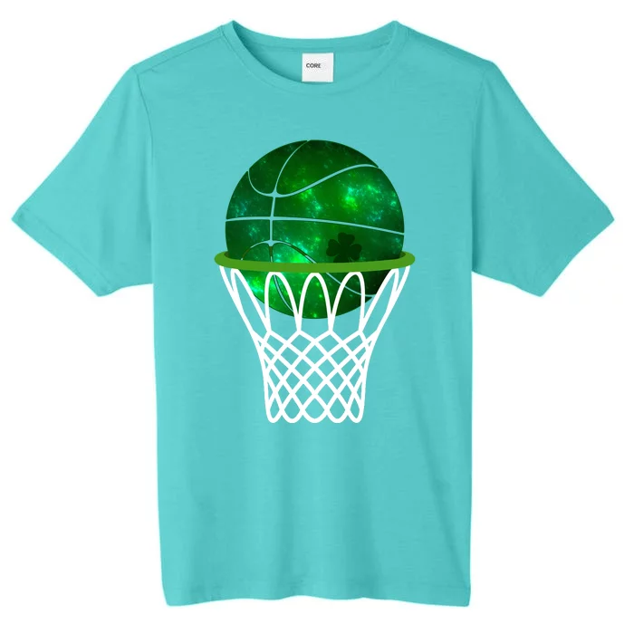 St Patricks Day Shamrock Basketball Irish ChromaSoft Performance T-Shirt