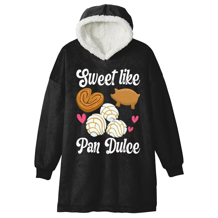 Sweet Pan Dulce Conchas Latina Mexican Mujer Concha Pastry Hooded Wearable Blanket