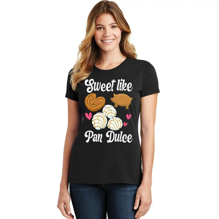 Sweet Pan Dulce Conchas Latina Mexican Mujer Concha Pastry Women's T-Shirt