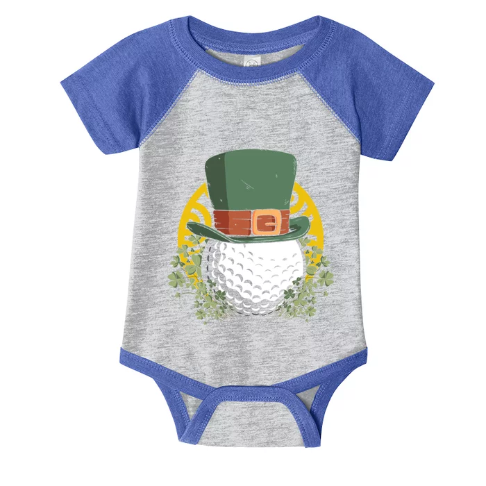 St Patricks Day Shamrock Irish Leprechaun Golf Gift Infant Baby Jersey Bodysuit