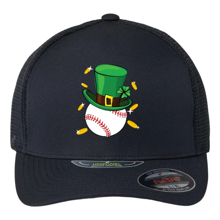 St Patricks Day Baseball Leprechaun Irish Catcher Gift Flexfit Unipanel Trucker Cap