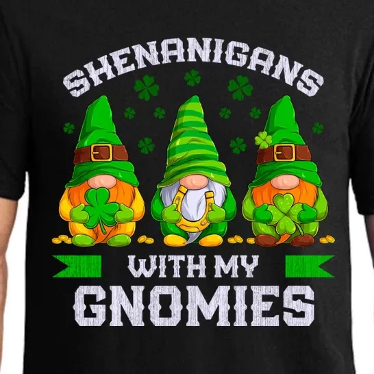 St Patrick's Day Gnomes Shenanigans With My Gnomies Cool Gift Pajama Set