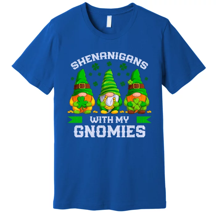 St Patrick's Day Gnomes Shenanigans With My Gnomies Cool Gift Premium T-Shirt