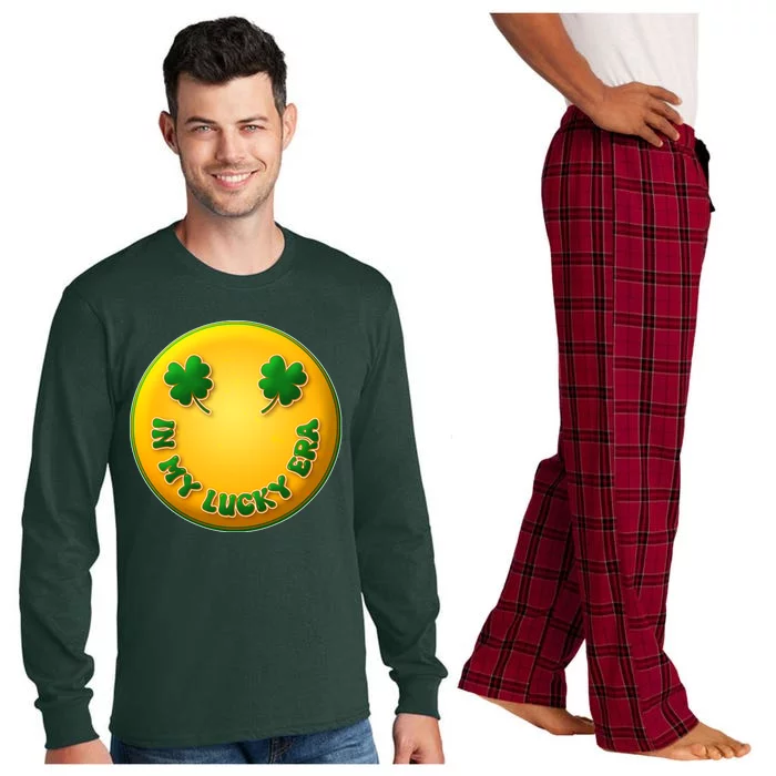 St Patricks Day In My Lucky Era Smiley Emoji Long Sleeve Pajama Set