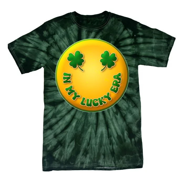 St Patricks Day In My Lucky Era Smiley Emoji Tie-Dye T-Shirt