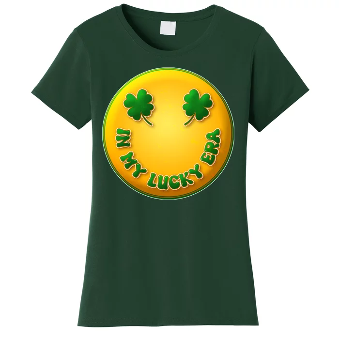 St Patricks Day In My Lucky Era Smiley Emoji Women's T-Shirt