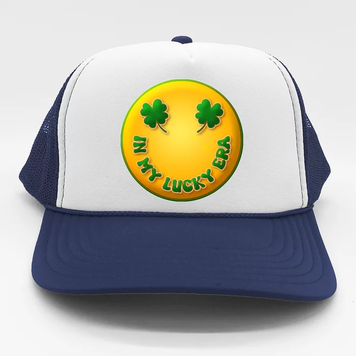 St Patricks Day In My Lucky Era Smiley Emoji Trucker Hat