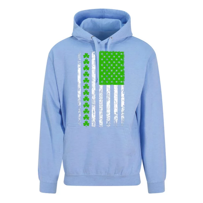 St Patricks Day American Flag Clovers Unisex Surf Hoodie