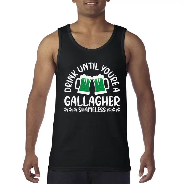 Saint Patrick's Day Funny Sarcastic Quote Gallagher Green Tank Top