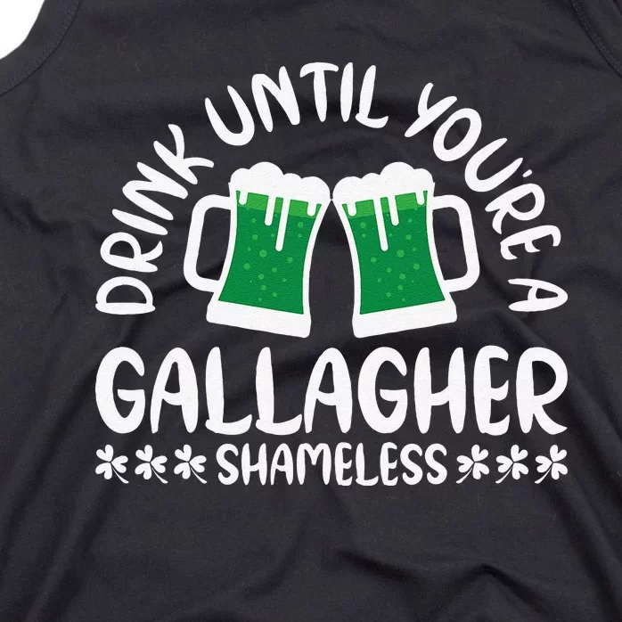 Saint Patrick's Day Funny Sarcastic Quote Gallagher Green Tank Top