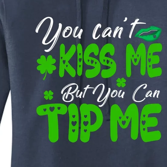 St Patricks Day Pajamas Funny Waitress Bartender Waiter Tips Gift Women's Pullover Hoodie