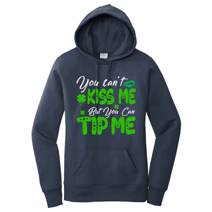 St Patricks Day Pajamas Funny Waitress Bartender Waiter Tips Gift Women's Pullover Hoodie