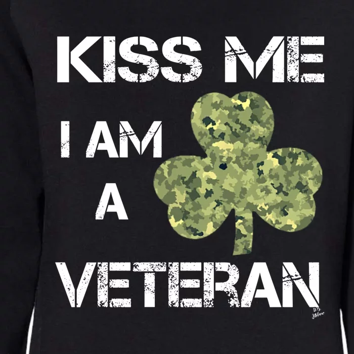 St Patricks Day Shamrock Patriotic Soldier Kiss Me Im Irish Funny Gift Womens California Wash Sweatshirt