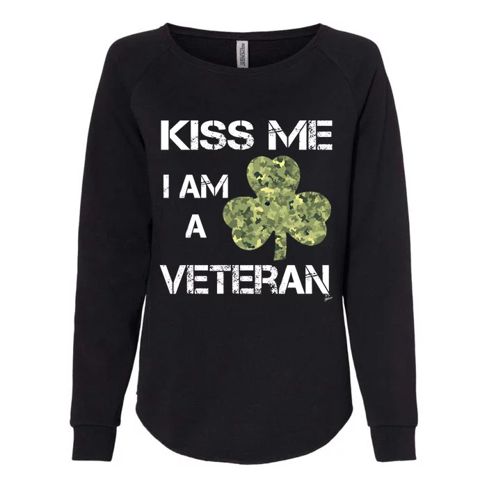 St Patricks Day Shamrock Patriotic Soldier Kiss Me Im Irish Funny Gift Womens California Wash Sweatshirt