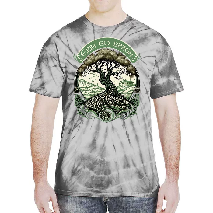 St Patricks Day Irish Pride Apparel Erin Go Bragh Tie-Dye T-Shirt