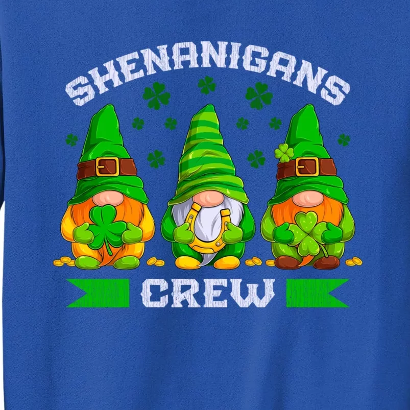 St Patrick's Day Gnomes Shenanigans Crew Gift Tall Sweatshirt