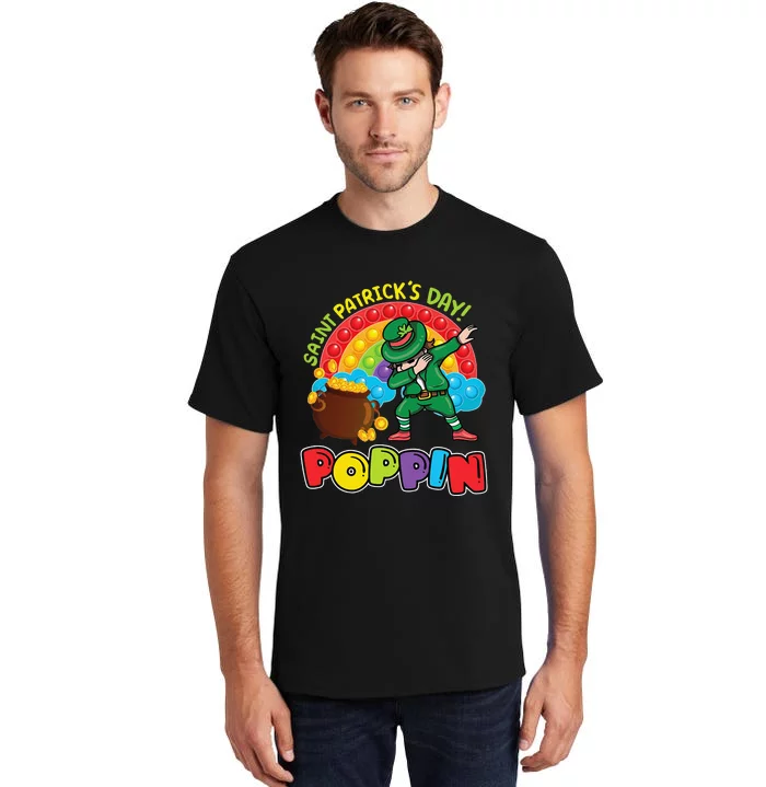 St. Patrick's Day Poppin' Pop It Rainbow Leprechaun Tall T-Shirt