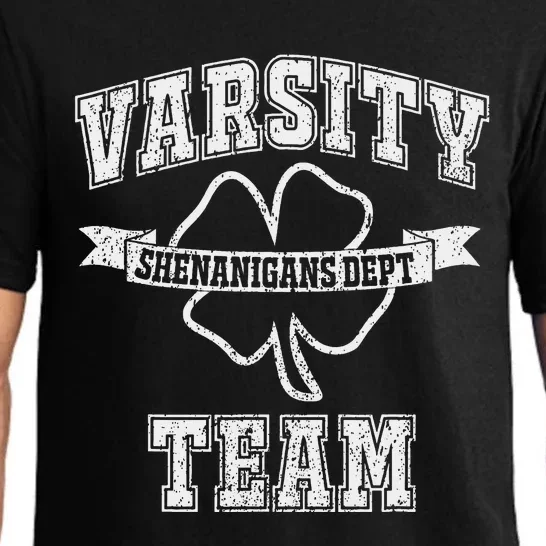 St. Patrick's Day Varsity Team Shenanigans Dept Funny Irish Pajama Set