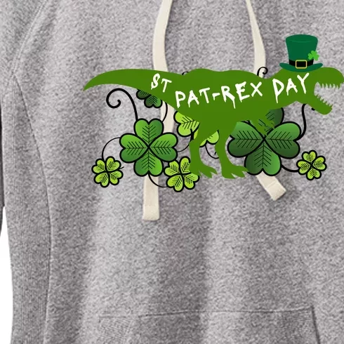 St Patrex Day Funny St Patricks Day Women's Fleece Hoodie