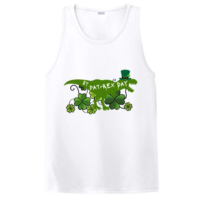 St Patrex Day Funny St Patricks Day Performance Tank