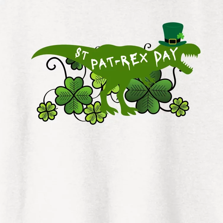 St Patrex Day Funny St Patricks Day Women's Crop Top Tee