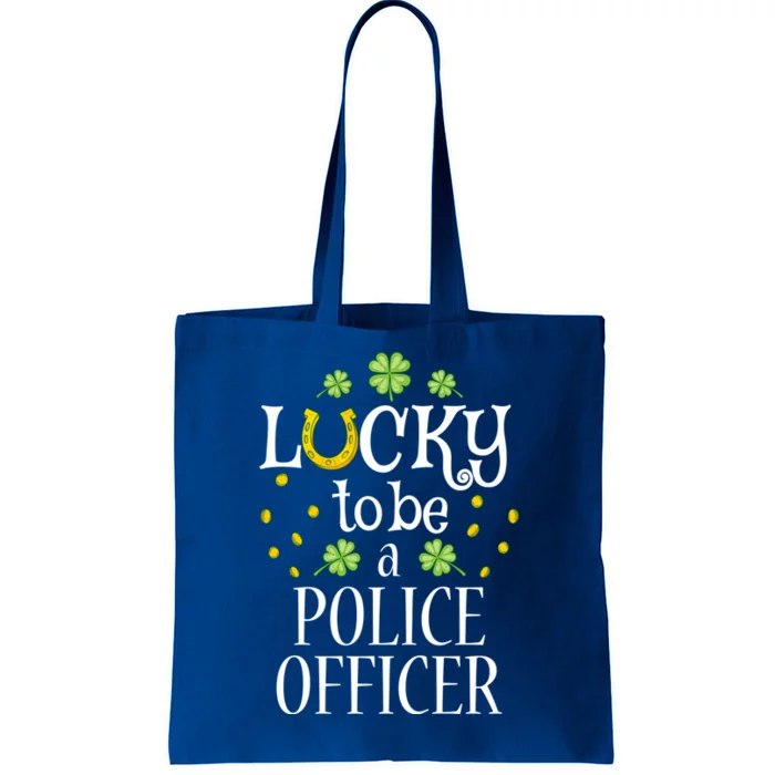 St Patrick's Day Lucky To Be A Police Officer Gift Tote Bag