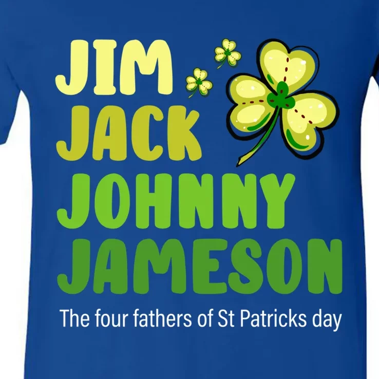 St Patricks Day Funny Quote Jack Jim Johnny Gift V-Neck T-Shirt