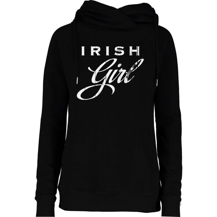 Saint Patrick's Day Irish Heritage Womens Funnel Neck Pullover Hood