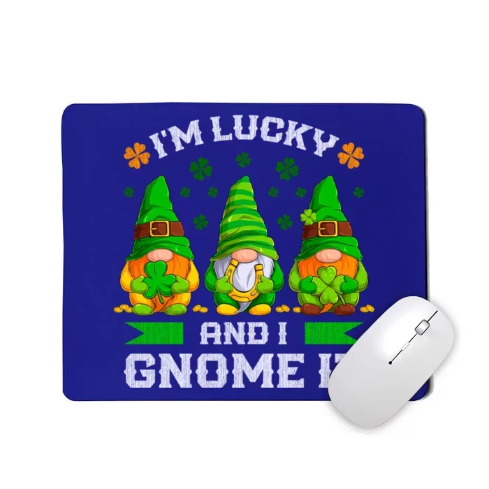 St Patrick's Day Irish Gnomes Funny Saying Gift Mousepad