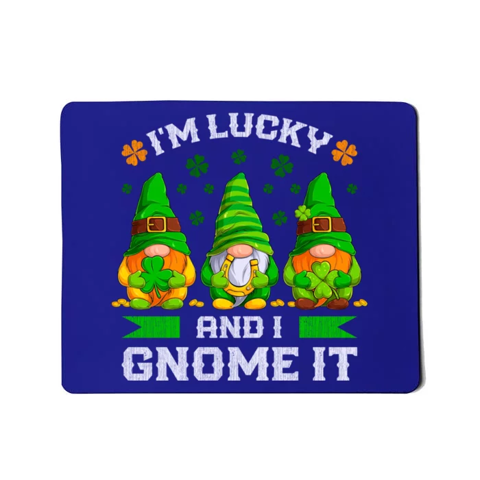 St Patrick's Day Irish Gnomes Funny Saying Gift Mousepad