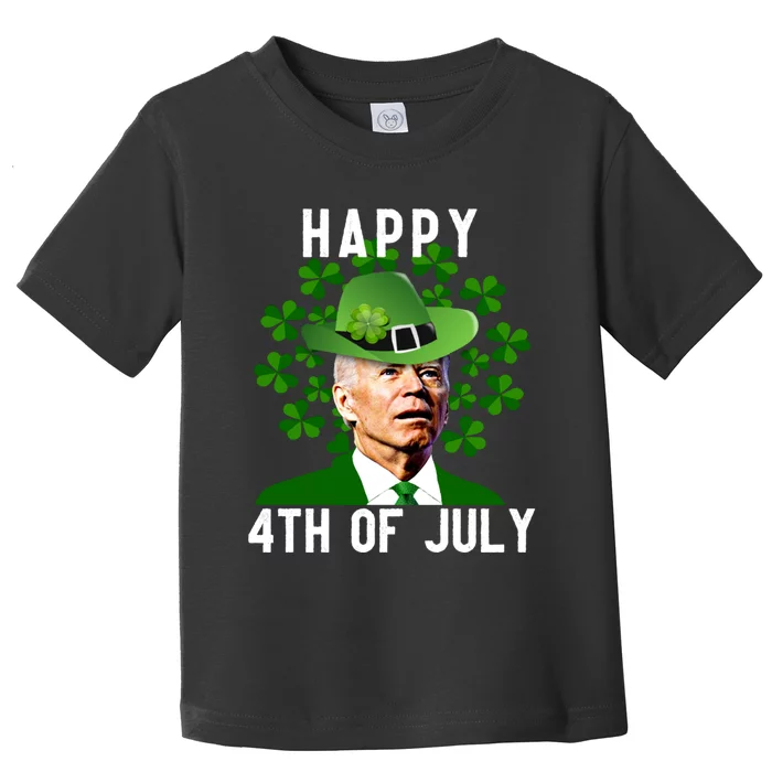 Funny Leprechaun St Patricks Day, Joe Biden Happy 4th Of July, Biden St Patricks Day Toddler T-Shirt