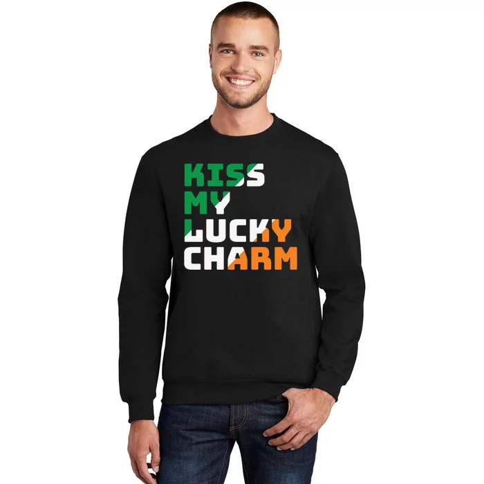 St Patricks Day Kiss My Lucky Charm Sweatshirt