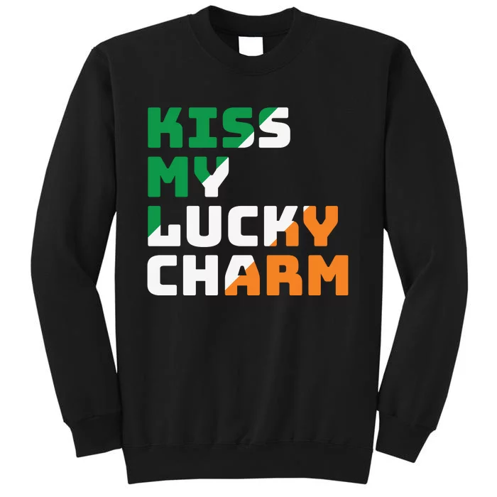 St Patricks Day Kiss My Lucky Charm Sweatshirt