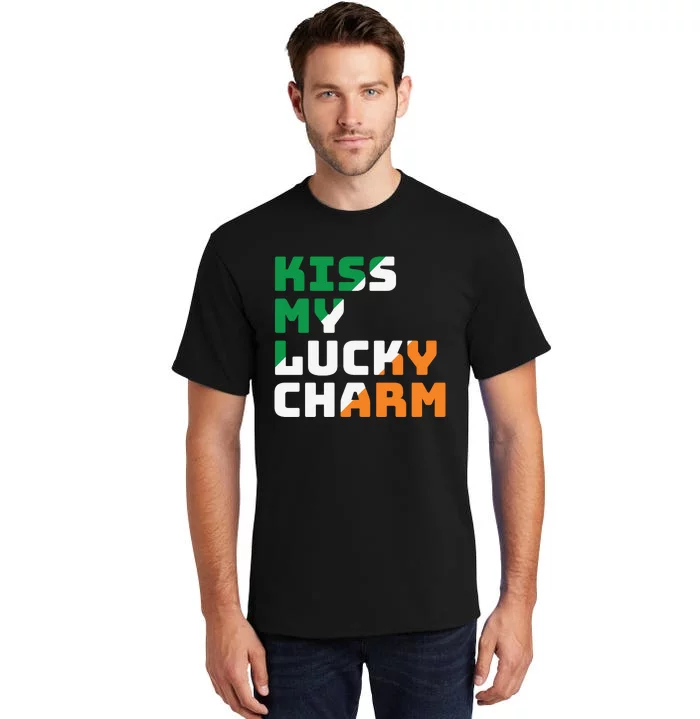 St Patricks Day Kiss My Lucky Charm Tall T-Shirt