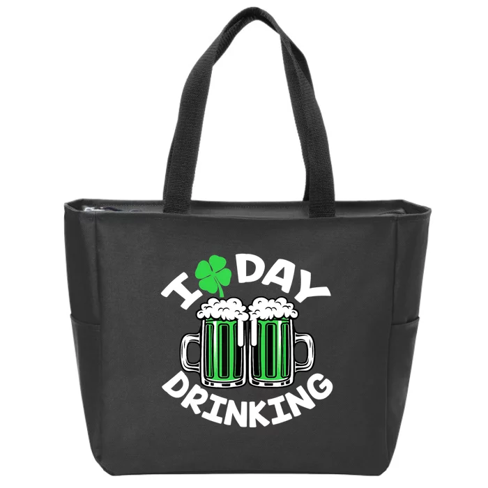 St Patricks Day I Love Day Drinking Funny Gifts Beer Lover Zip Tote Bag