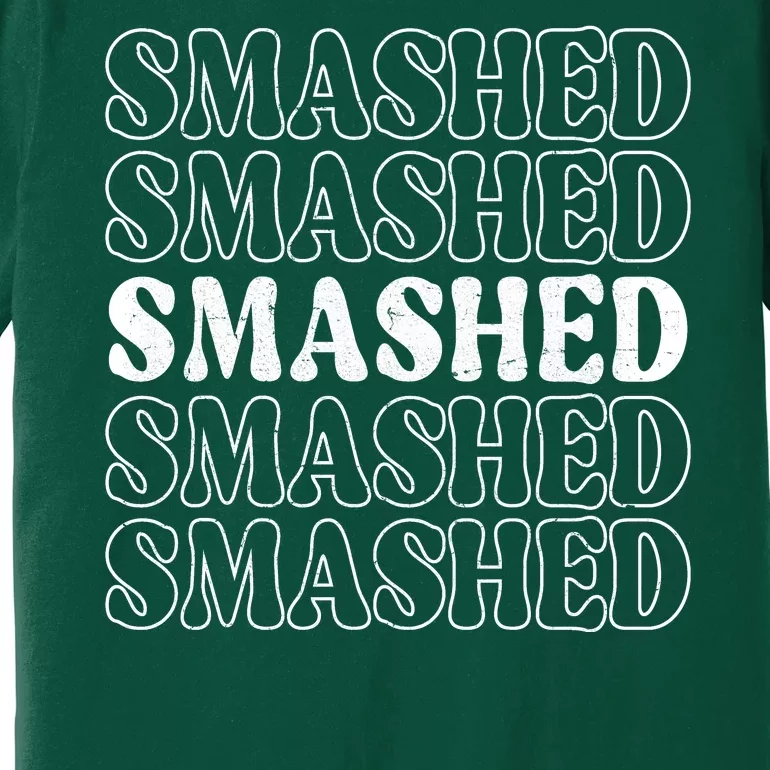 Smashed Party Drunk Retro Premium T-Shirt