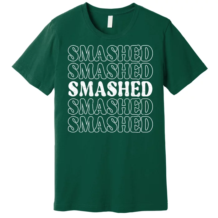 Smashed Party Drunk Retro Premium T-Shirt