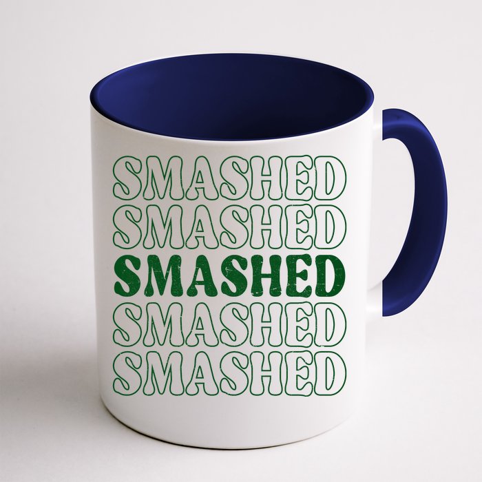 Smashed Party Drunk Retro Front & Back Coffee Mug