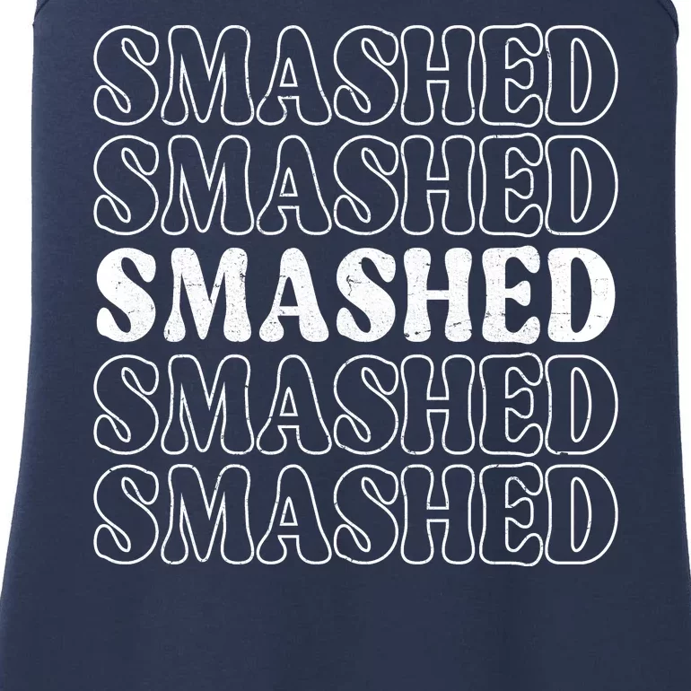 Smashed Party Drunk Retro Ladies Essential Tank